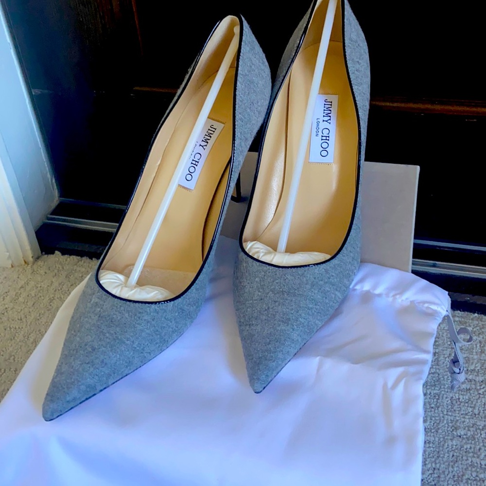 Brand new Grey Jimmy Choos